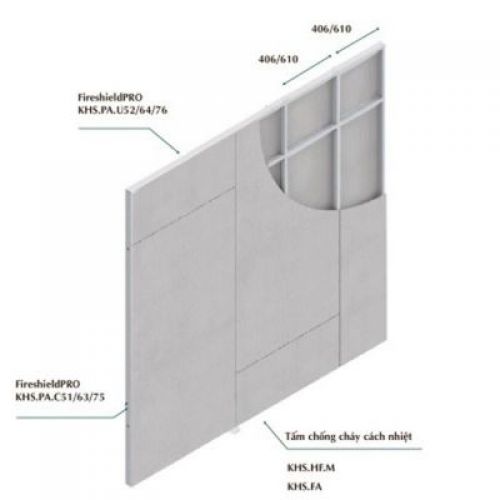 Vách ngăn cháy EI45