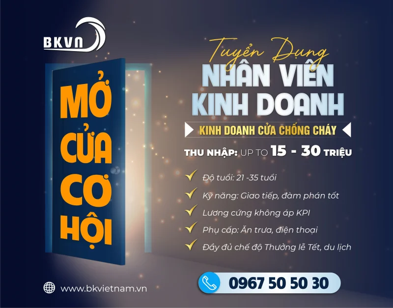 Banner tuyển dụng nhân viên kinh doanh miền Bắc